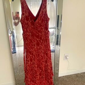 Red formal dress